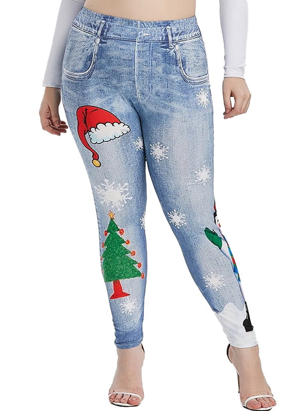 plus size christmas leggings walmart