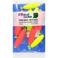 Comal Tackle Foam SnapOn Float Assortment 8 pc Bag