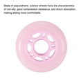 thumbnail image 4 of Uxcell 2.8" OD Inline Skate Wheels 82A Skate Replacement for Single Row Skate, Light Pink 8 Pack, 4 of 6