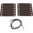 thumbnail image 1 of ZOUSSIQI 2Pcs Motorcycle Handlebar Wraps, Leather Handlebar Hand Grip Covers with Strap Motorcycle Heated Grip Pads Modification Accessories(Brown) CA919-29467, 1 of 9