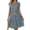 thumbnail image 4 of Womens Summer Dresses Vitality Blue XL, 4 of 9