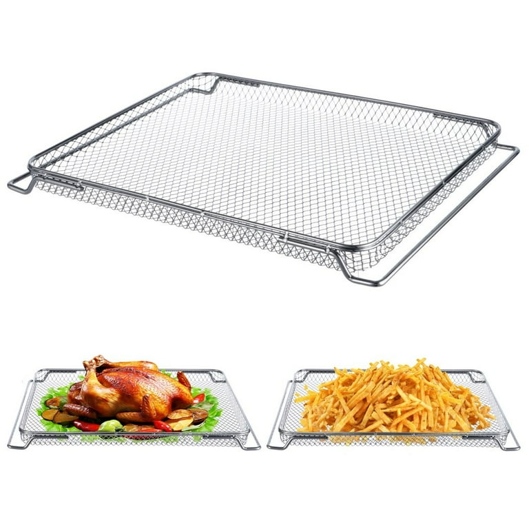 Air Fryer Oven Basket Stainless Steel Replacement Air Fryer Basket Compatible with Ninja Foodi DT251 DT201 Air Fry Mesh Basket for Even Heating Cooking Kitchen Air Fry Oven Accessory Walmart