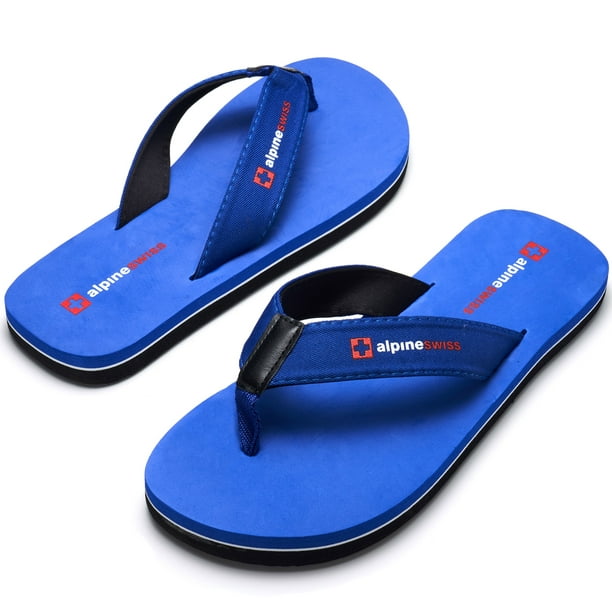 Alpine Swiss Joel Mens Flip Flops Lightweight EVA Thong Sandals Beach Shoes