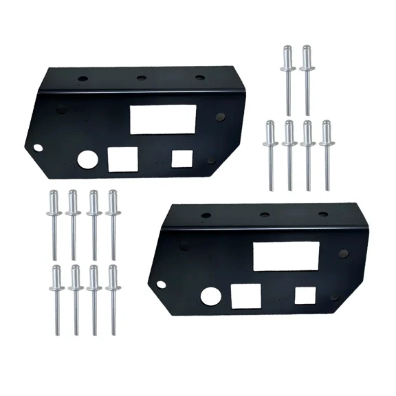 ​​1 Pair Door Handle Reinforcement Bracket Plate, Compatible with 1980-1997 Ford F-Series F150 F250 F350 & Bronco Trucks, Interior Handle Support Repair Kit​​