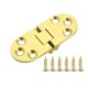 thumbnail image 1 of BESTOMZ Solid Brass Hinges Connectors with Screws for Table Folding Table Cabinet Door, 1 of 2