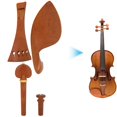 thumbnail image 2 of Pasador de Extremo de Violín Cordal de Madera de Azufaifa Ticfox, 2 of 11