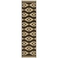 thumbnail image 6 of SAFAVIEH Linden Celandine Geometric Area Rug, Cream/Brown, 6'7" x 6'7" Round, 6 of 10