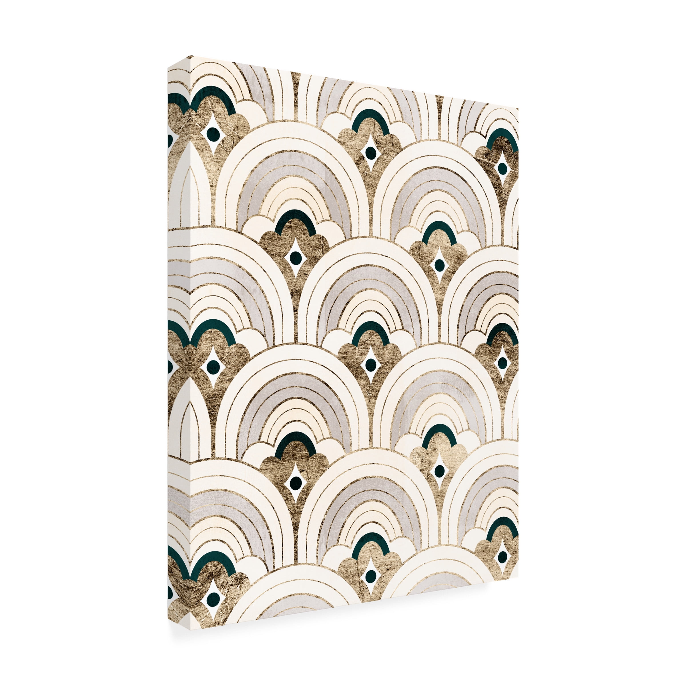 Victoria Barnes 'Deco Patterning IV' Canvas Art