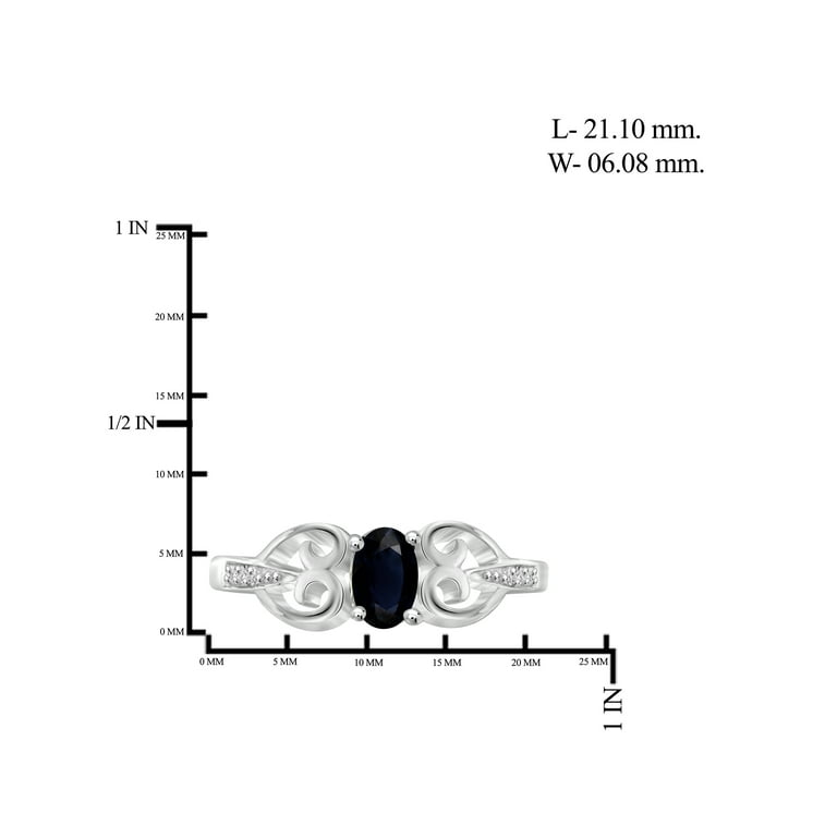 JewelersClub Sapphire Ring Birthstone Jewelry – 0.65 Carat JewelersClub Sapphire Ring Birthstone Jewelry – 0.65 Carat