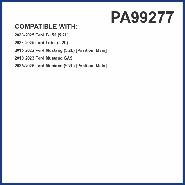 PG Engine Air Filter PA99277 | Fits 2023-2025 Ford F-150, 2015-2020 Mustang