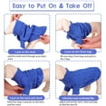 thumbnail image 6 of ZDM Small Dog Pullover Sweater, Cold Weather Cable Knitwear, Classic Turtleneck Thick Warm Clothes for Chihuahua, Bulldog, Dachshund, Pug (Peacock Blue, Small), 6 of 7