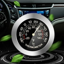 Tgbvmt Mini Car Thermometer, High Precision for Vehicle and Refrigerator Use, Self-Adhesive Dial Type, Measures -30°C~60°C/-20°F~140°F, Easy to Install for Cars, RVs, and Cold Storage