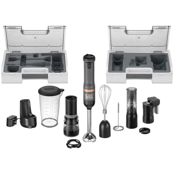 BLACK DECKER Kitchen Wand Cordless 6 in 1 Immersion Blender & Kitchen Multi-tool,  (BCKM1016KS01)