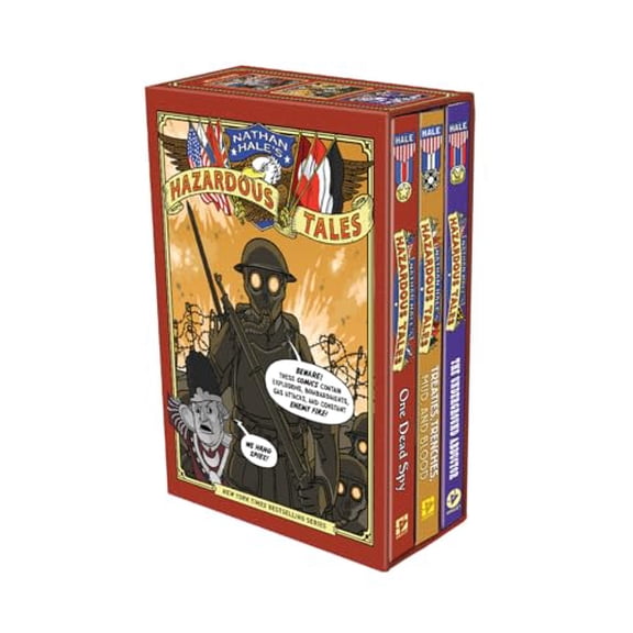Pre-Owned Nathan Hale's Hazardous Tales 3-Book Box Set: A Graphic Novel Collection, 9781419728204, 1419728202, Hardcover, Box edition