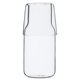 thumbnail image 5 of Juego de jarra de agua con vaso, jarra y vaso para mesita de noche, dormitorio, habitación de invitados, jarra de agua fría, dispensador de enjuague bucal para baño y cocina (transparente), 450 ml, 5 of 8