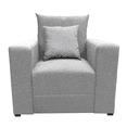 thumbnail image 1 of Sillon El Bazar Store Miami Lino Gris Plata 1 plaza, Modular, Moderno, Sala, 1 of 4