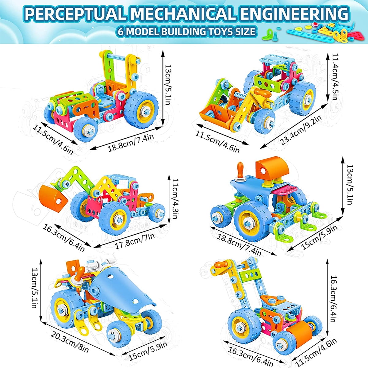 THREN Erector Set Toys for Kids Ages 5+ STEM Activities Projects