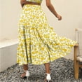 thumbnail image 4 of adviicd Women's Casual High Waisted Solid Button Up Denim Jean Skirt Womens Long Skirts, 4 of 5