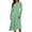 Green, variant on WTOBBY Women's Casual Fashion Floral Print V-Neck Long Sleeve Waist Long Dress Maxi Length with Flowy Hem for Elegance Waist-Defining Tie for Feminine Shape Boho Style ,Dark Blue L