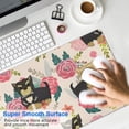 thumbnail image 4 of Long Mouse Pads for Desk,Yorkie Dog and Pioneer Flower Desk Mats on Top Of Desks, Desk Mouse Pad Extra Large with 3mm Non-Slip Base and Stitched Edge for Gaming,Office,Work,Home 31.5"x11.8", 4 of 6