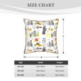 thumbnail image 4 of Fotbe New York Pattern Velvet Decorative Throw Pillow Covers with Elegant Piping, Soft Plush Cushion Cover for Sofa, Bed, Car, Office-18"x18", 4 of 8