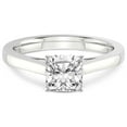 thumbnail image 3 of 1 Carat IGI Certified Cushion Shape Lab Grown Diamond Engagement Ring | 14K White Gold |Shye Petal Solitaire Diamond Ring | FG-VS1-VS2 Quality Friendly Diamonds, 3 of 4