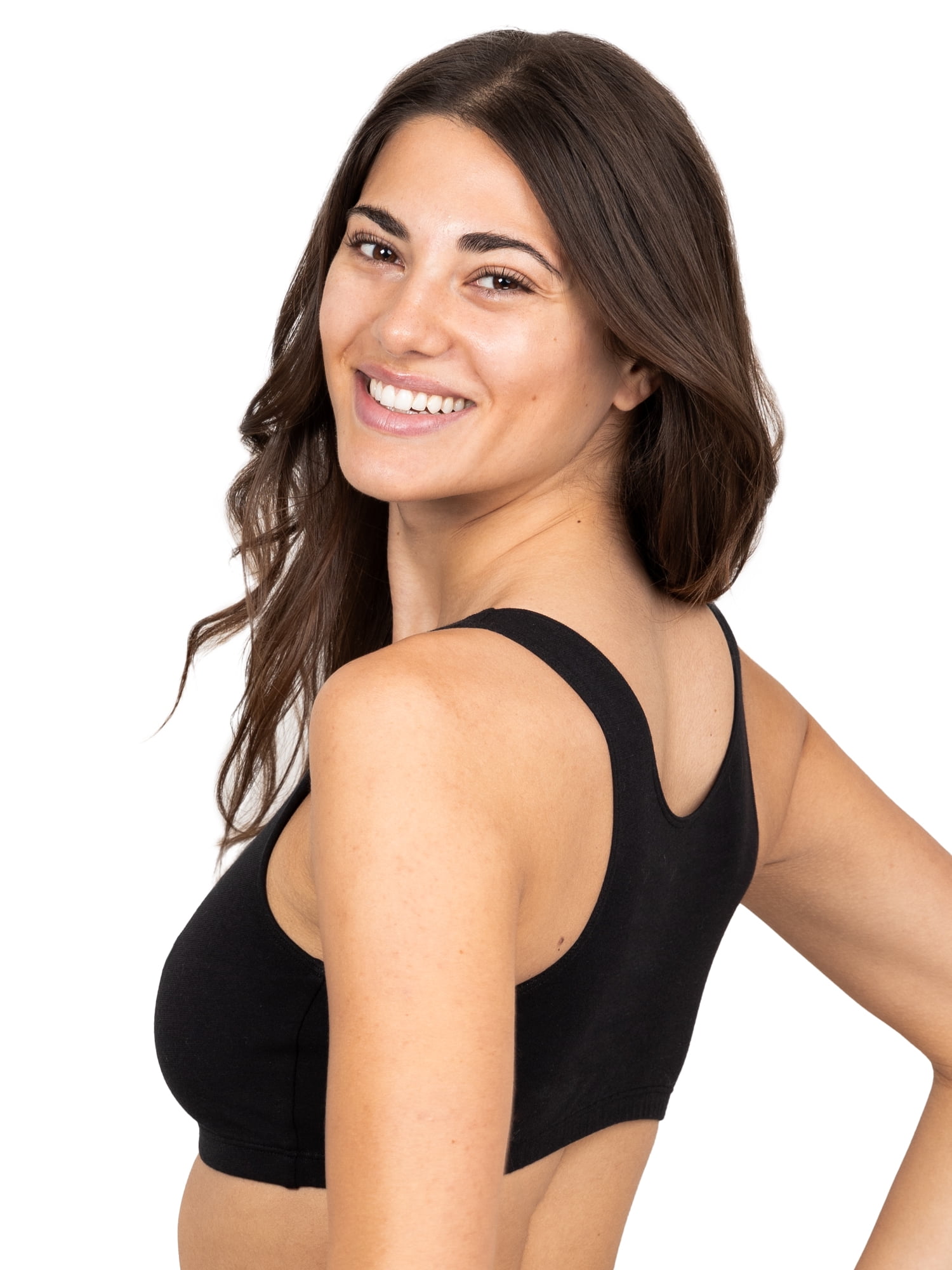 Fruit of the Loom Women's Tank Style Cotton Sports Bra, 5-Pack, Style 9012