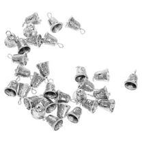 HEALEEP 30Pcs Christmas Decoration Bells Mini Bell Silver Diy Accessory For Diy Enthusiasts