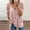 Pink, variant on Womens Cold Shoulder Top Cute Graphic Cut Out Top Zipper Front Exposed Shoulder with Strap Detail for Summer Daily or Casual Outings,Gray XL