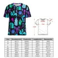 thumbnail image 2 of Spooky Halloween Party T Shirts Basic T-Shirt Short Sleeve Ladies Tee Shirt Summer Graphic Clothing, 2 of 6