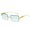 Golden Frame Gradient Green, variant on Womens Stylish Square Frameless Sunglasses - Alloy Frames & HD PC Mirror Lenses for Travel, Outdoor Sports, Driving, and Parties