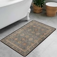 thumbnail image 3 of Washable Vintage Kitchen Mat 31"x20" Non Slip Soft Plush Low Profile Kitchen Rug, Distressed Medallion Oriental Style Sink Mat for Laundry Room Bedroom Office, 3 of 6