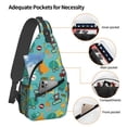 thumbnail image 3 of Lsque Trucks And Excavators Pattern Cross Chest Bag Diagonally – Premium Durable Front Chest Sling with Adjustable Padded Strap, High-Capacity Storage, 3 of 7
