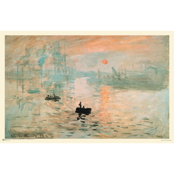 Claude Monet - Impression Sunrise Poster 17" x 11"
