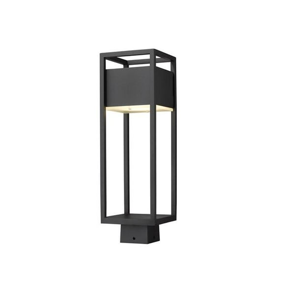 Z-Lite - Barwick - 14W 1 LED Outdoor Post Mount Lantern in Industrial Style -