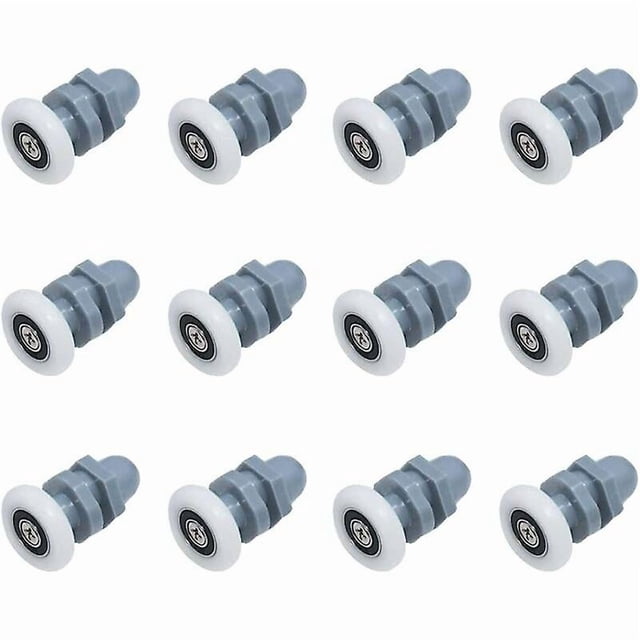12 Pieces Shower Door Caster Shower Casters Door Rollers Sliding Door Roller Door Lower Rollers Shower Door Wheel Roller Caster Shower Wheel 20Mm Cast