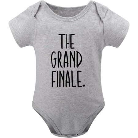 

The Grand Finale Unisex Romper Short Sleeve Baby Girl Outfits Newborn White Romper Baby Girl 12-18 Months