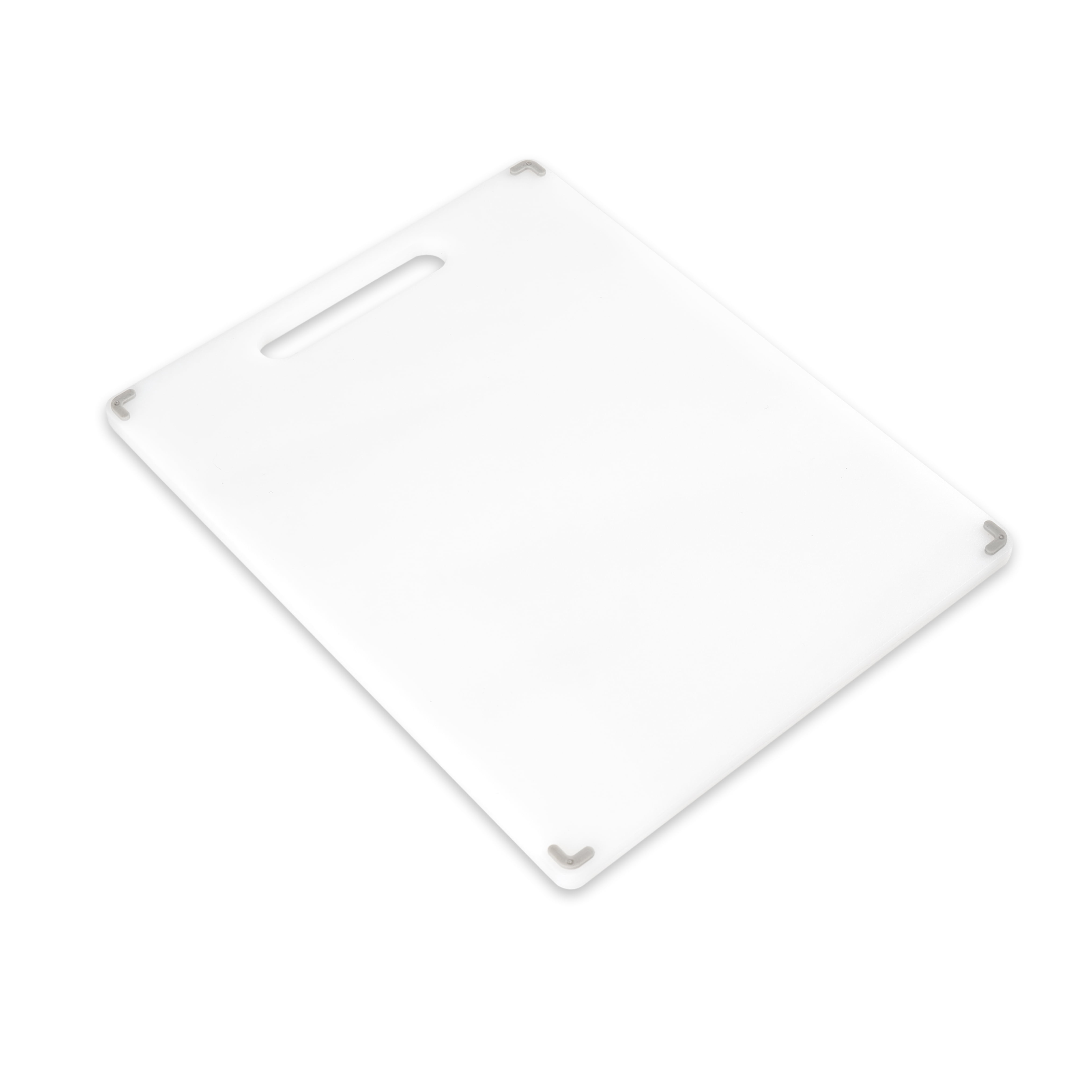 (3 pack) Mainstays 11" X 14.5" White Non-Slip Poly Cutting Board with Juice Groove