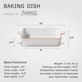 thumbnail image 5 of Made In Cookware - Square Baking Dish - Red Rim - Hand Crafted Porcelain - Professional Bakeware - Crafted in France, 5 of 7