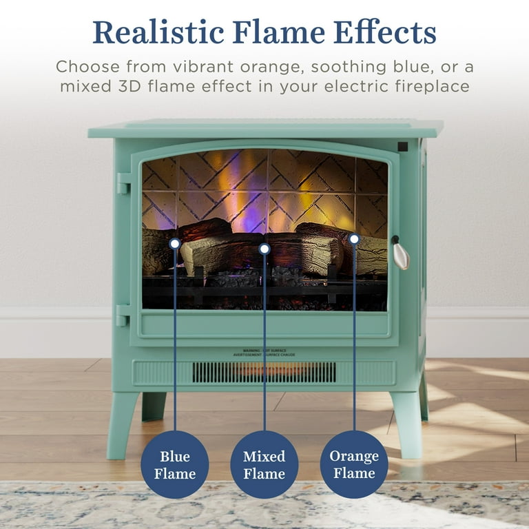 Country Living Infrared Freestanding Electric Fireplace Stove
