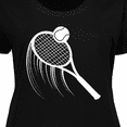 thumbnail image 4 of Inktastic Swinging Tennis Racket Women's Plus Size T-Shirt, 4 of 5