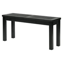 FGYRYK 40 inch Outdoor Wooden Bench - Backless Solid Wood Fir Wooden Door Corridor Bench Suitable for Gardens/Terraces/Platforms/Entrances Multi Color Black