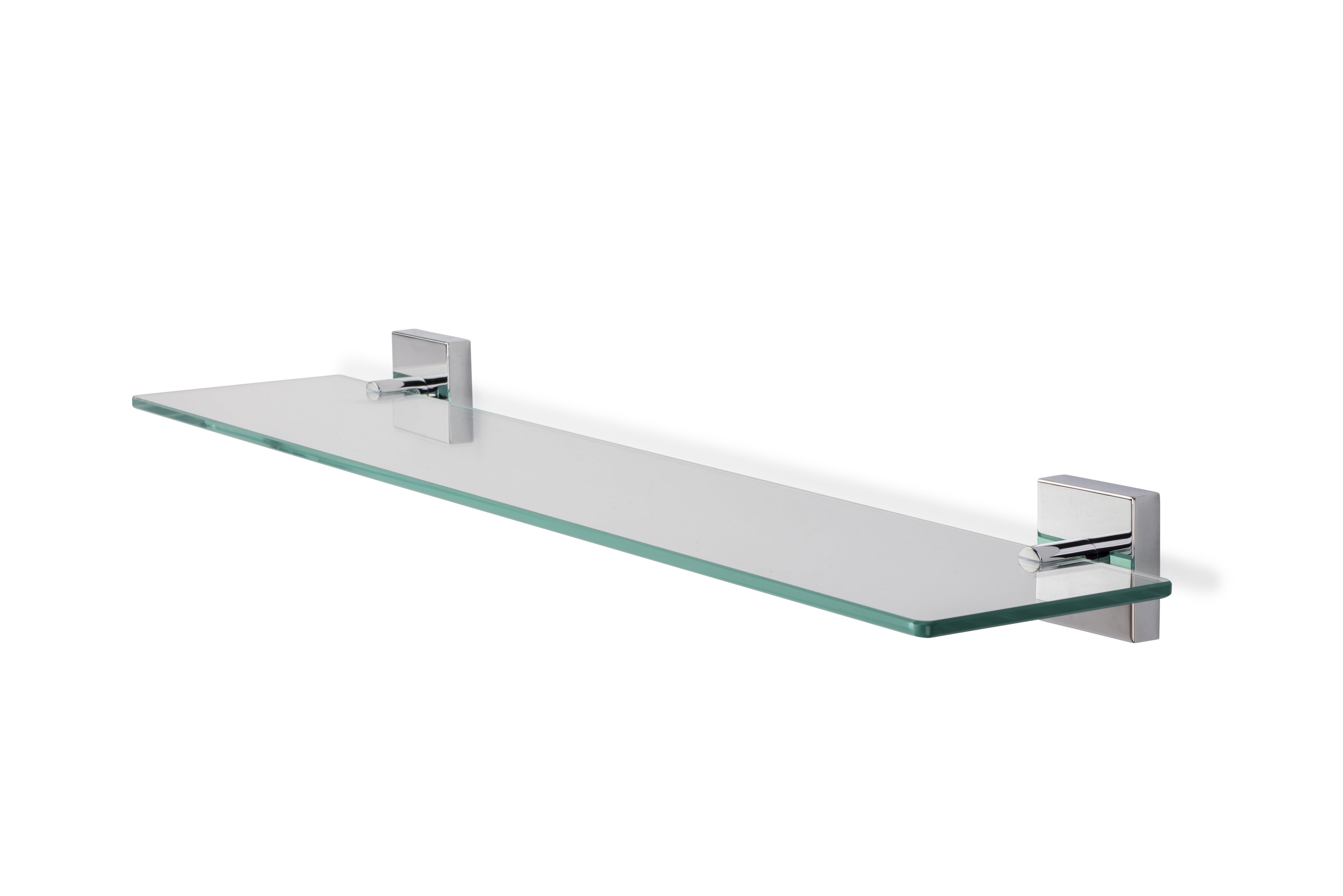Croydex Chester Flexi-Fix  24.3 in x 5.3 in Chrome Floating Shelf