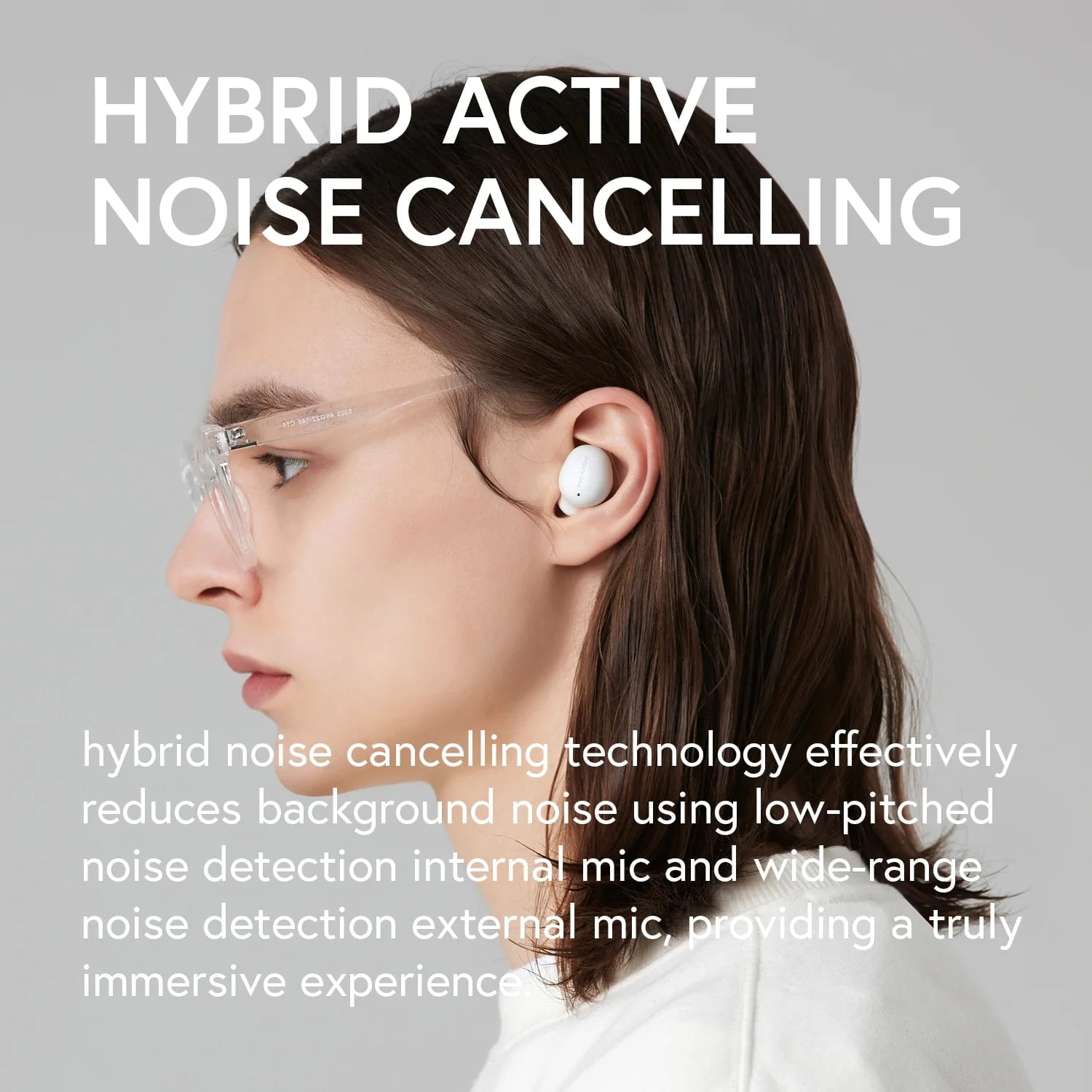 Phiaton Bonobuds True Wireless Earbuds Bluetooth Active Noise Cancelling Earphones - Ambient Mode Headphones with Touch Controls - 20 Hr Battery and Quick Charge
