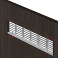 thumbnail image 3 of Louvered Storage Room Ventilation Square Grille - Keeps the Air Circulating, 3 of 9