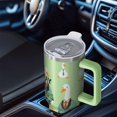 thumbnail image 4 of 1pc Goose 40oz Tumbler with Straw & Handle - Insulated Stainless Steel Cup | Holiday Gift for Man Women (Christmas, Valentine's, Birthday), 4 of 5