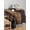 Dark Brown Tan, variant on Black Brown Board Table Cloth, Vintage Chic Shabby Wooden Grain Waterproof Tablecloth for Square Tables, Reusable Washable Fabric Table Cover for Restaurant Kitchen Dining Tables 54"x54"