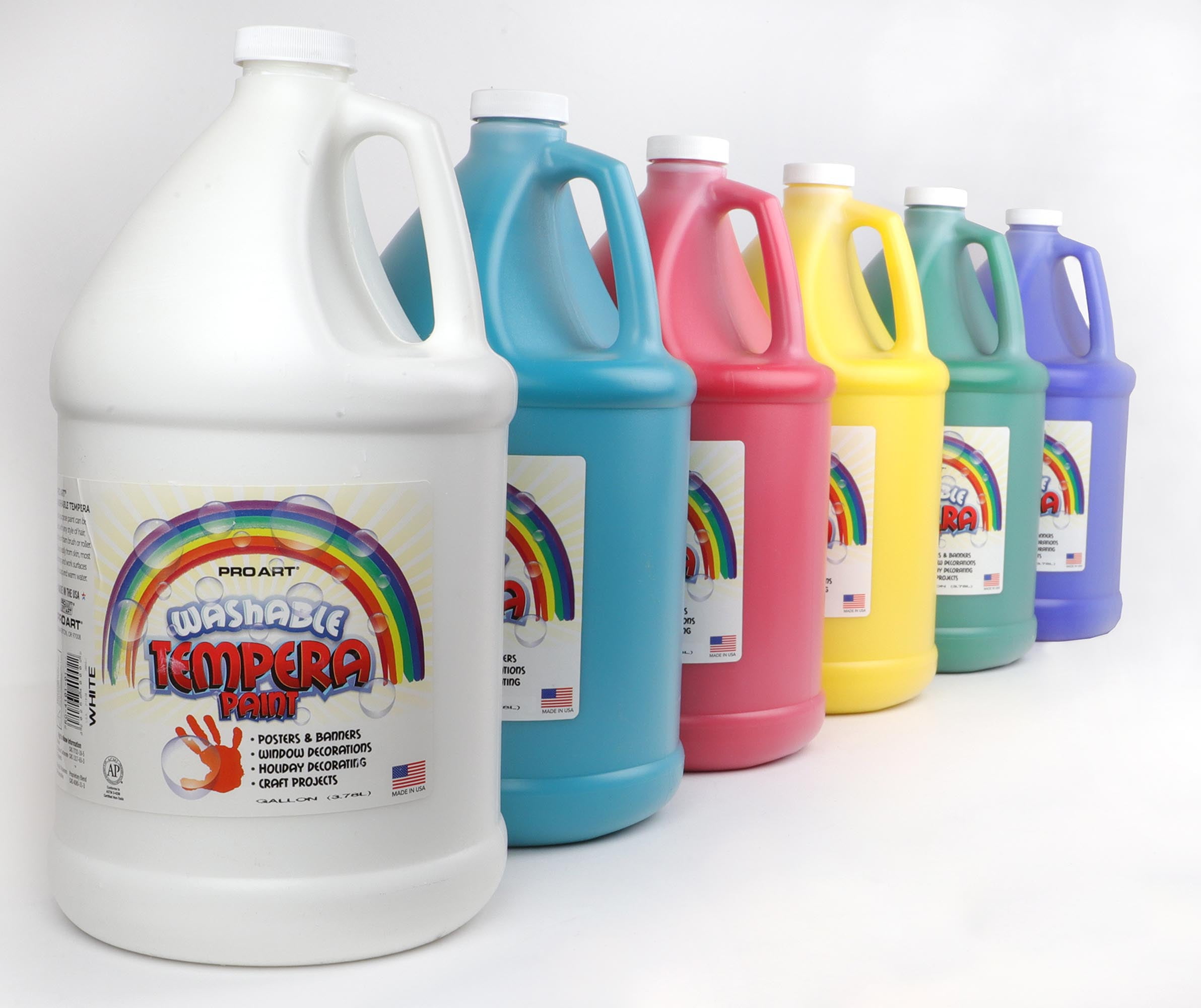 Pro Art Washable Tempera Paint Gallon Orange