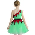 thumbnail image 2 of MSemis Robe Tutu en Tulle Cosplay de Noël pour Filles, Robe de Danse Justaucorps avec Ceinture Verte 16, 2 of 7