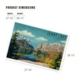 thumbnail image 3 of Lantern Press 1000 Piece Jigsaw Puzzle, Grand Teton National Park, Wyoming, Jenny Lake, Oil Painting, 3 of 5